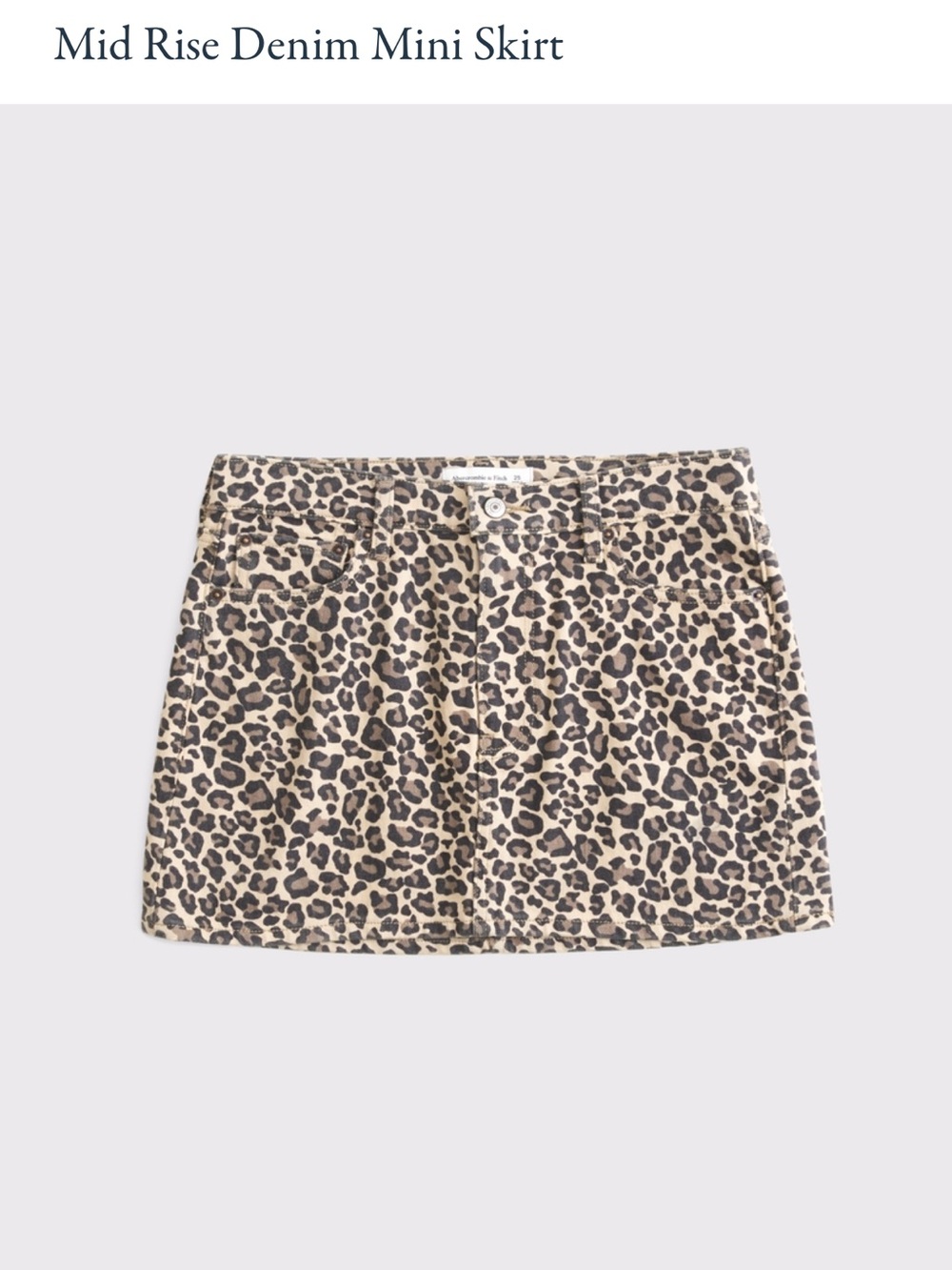 Leopard Print Mini Skirt -